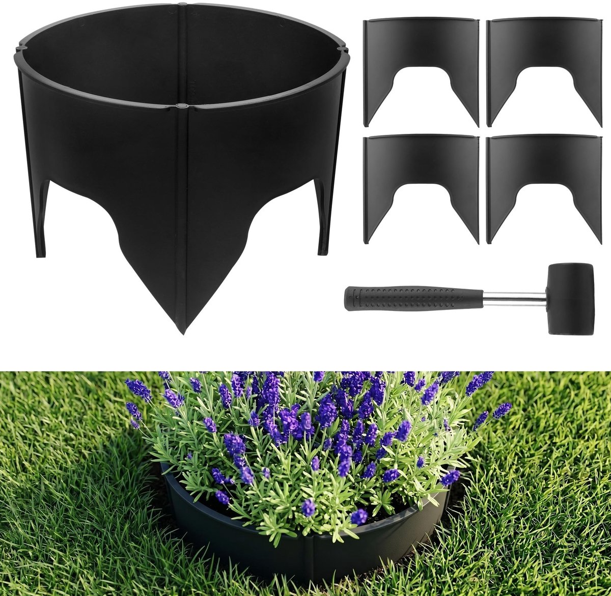 SolidKeus - Flexibele PVC Plantengroeiring voor Tuinondersteuning