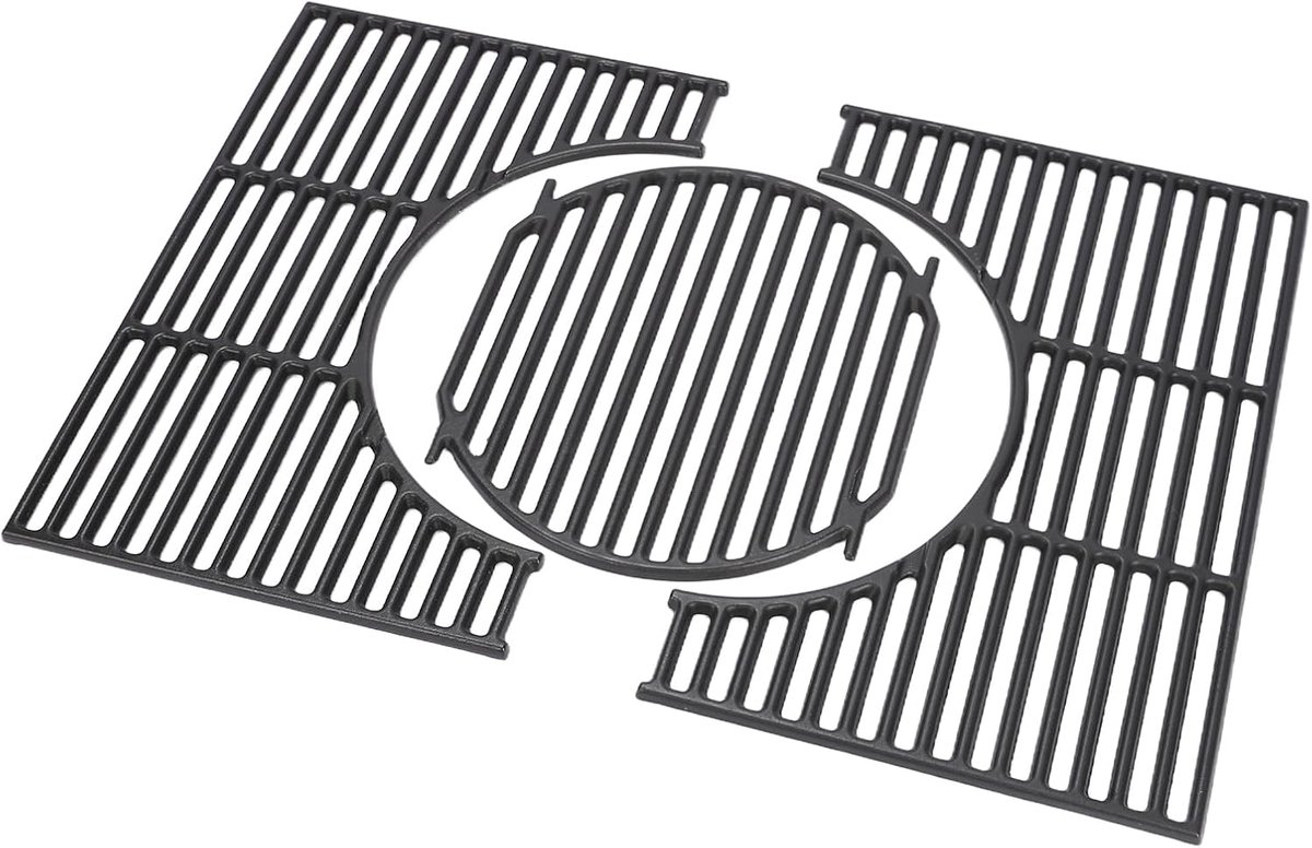 44,5 x 60,6 cm gietijzeren grillroosters voor Weber Spirit I & II 300 serie gasgrill (met voorste branderknoppen), grillrooster, reserveonderdelen voor Spirit I & II E/S-310 320 330