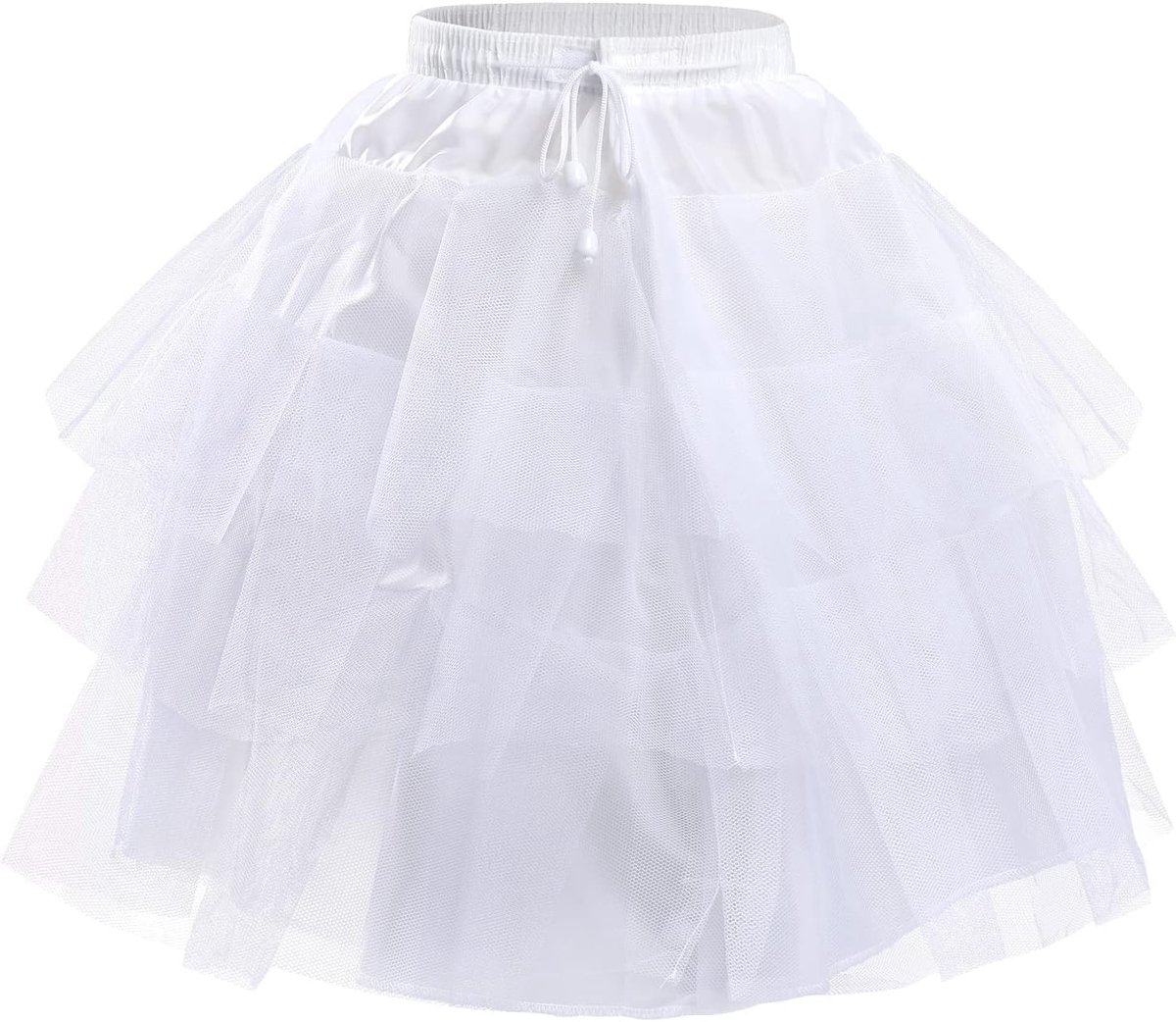 Rokken, witte meisjes petticoat kinderrokken & korte onderrokken voor meisjes 3-8 jaar