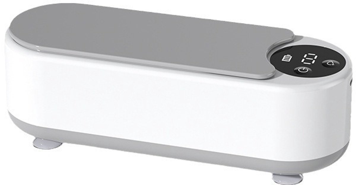 casalora Draagbare ultrasone reiniger (45 kHz) voor brillen, sieraden, beugels, horlogebanden en make-upkwasten – 360° dieptereiniging, draadloos en lichtgewicht