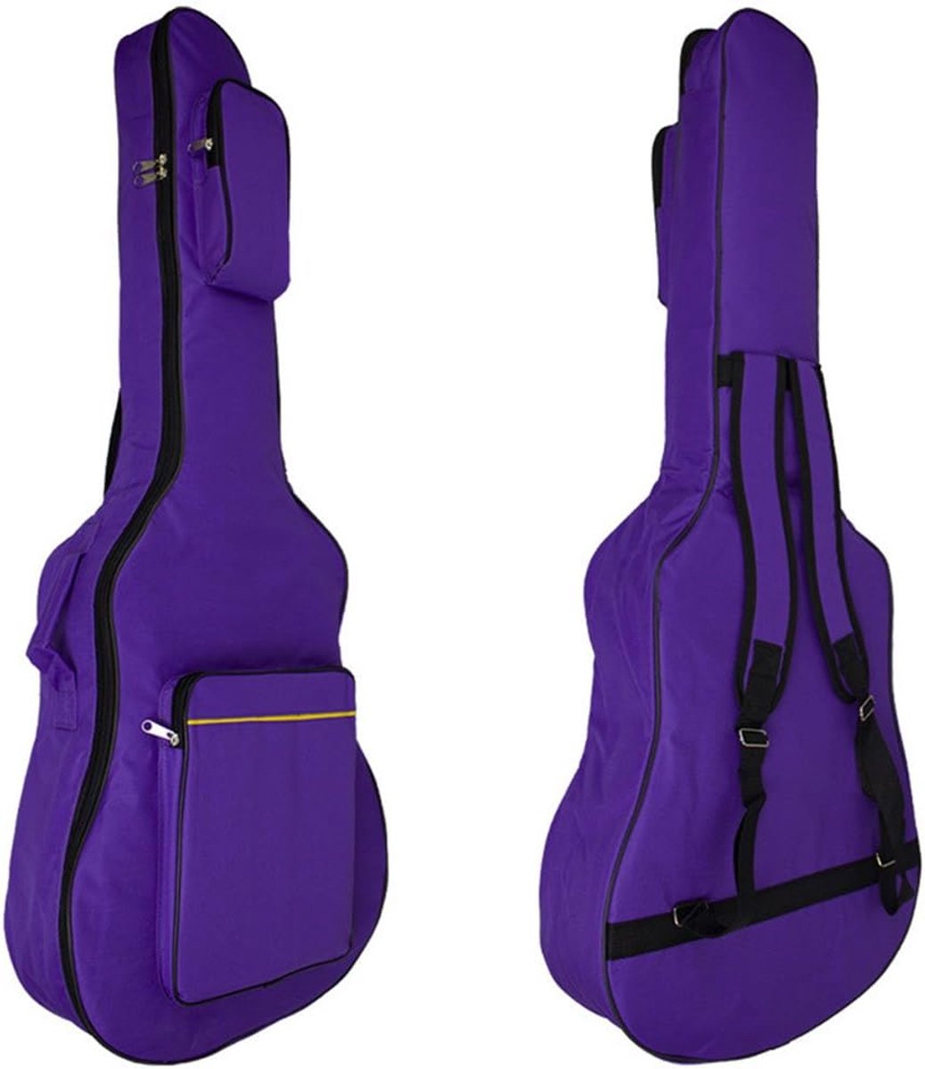 41 inch, Waterdicht Gitaarhoes Voor Akoestische Gitaar, Klassieke Gitaar tas Voor Gitaar Rugzak Plus Katoen Dikke Verstelbare Schouderband, Een Verscheidenheid Aan kleuren (Paars)