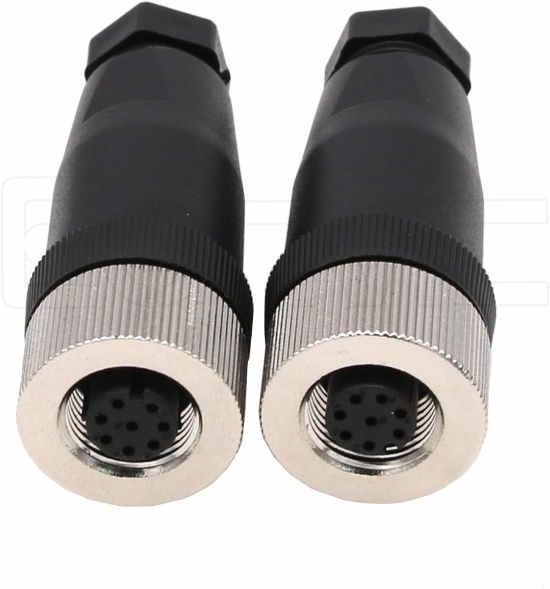 8 Pin Vrouwelijke Connector, 12mm Een Code IP67 30 V 2A AC/DC Industriële Circulaire Connector, Ongeschilde Veldassemblage Draadbare Sensor Rechte 2 stks