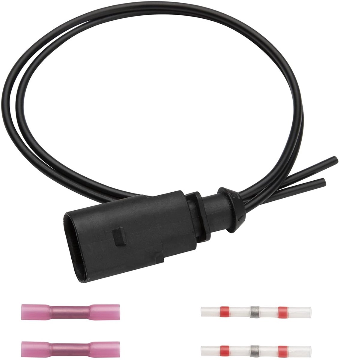 2-polige reparatieset kabelboom 1J0973802 ABS ESP temperatuursensor reserveonderdelen compatibel met Sko-da Se-at A4 A6 A8 Golf