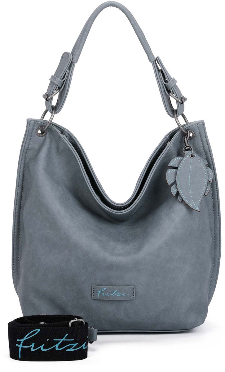 Fritzi aus Preußen Shopper Schoudertas Eco Fritzi01 Hobo Sky Blauwgrijs