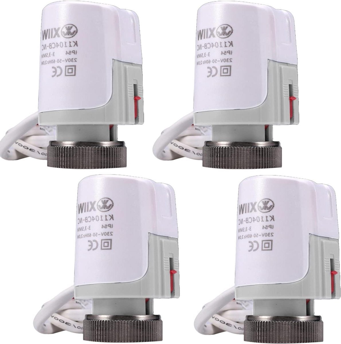 Servomotor Vloerverwarming - Thermische Aandrijving - Regelen Verwarming - Stroomloos Gesloten NC - M30 x 15 - Grijs