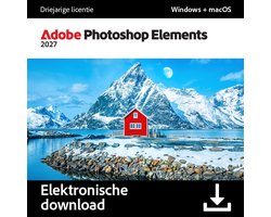 Adobe Photoshop Elements 2027 - 3 jaar - Meertalig - Windows/Mac - Digitale Download