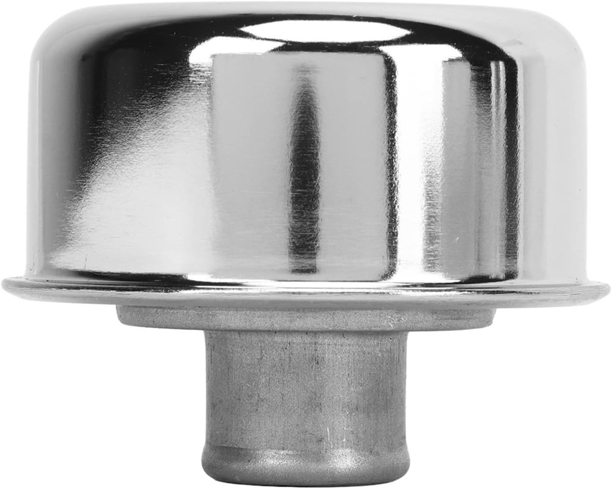 Depressible Valve Cover Bleed Cap voor SBC BBC SBF 327 350 302 454 502 - Ronde Oliekap met Stabiele Ventilatie en Betrouwbare Oliefilling
