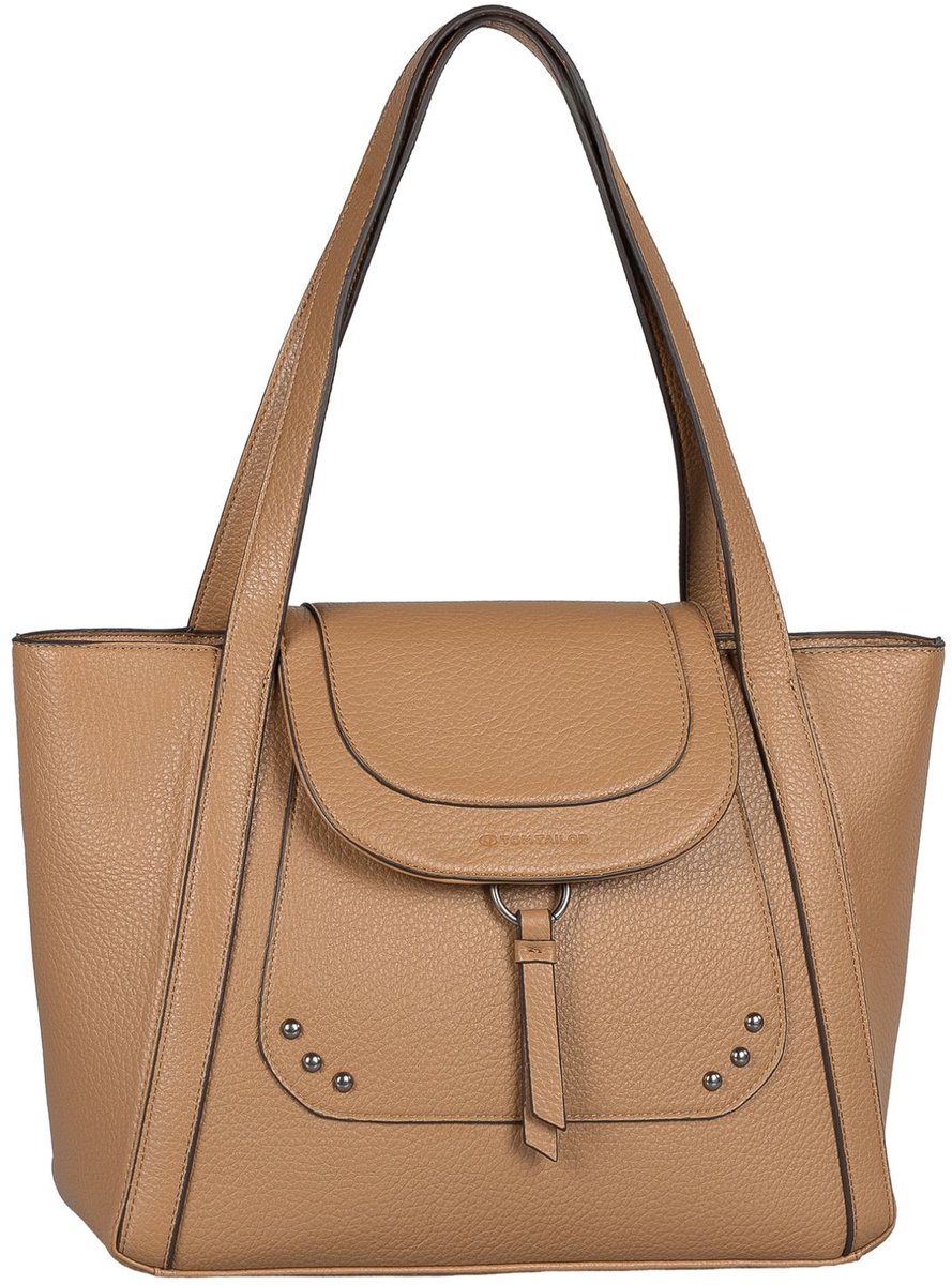 TOM TAILOR shopper Nalani Zip Shopper Camel Lichtbruin