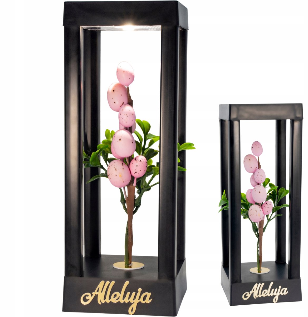 Zonne-energie Graflicht Pasen LED 'Alleluja' - Decoratief Grafmonument