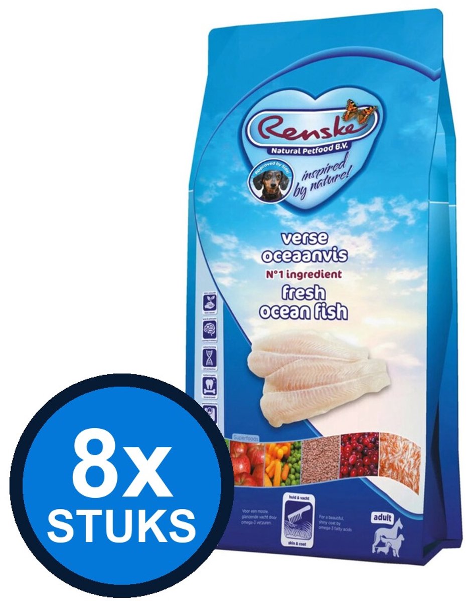 Renske Renske Super Premium droog hond adult oceaanvis 600gr