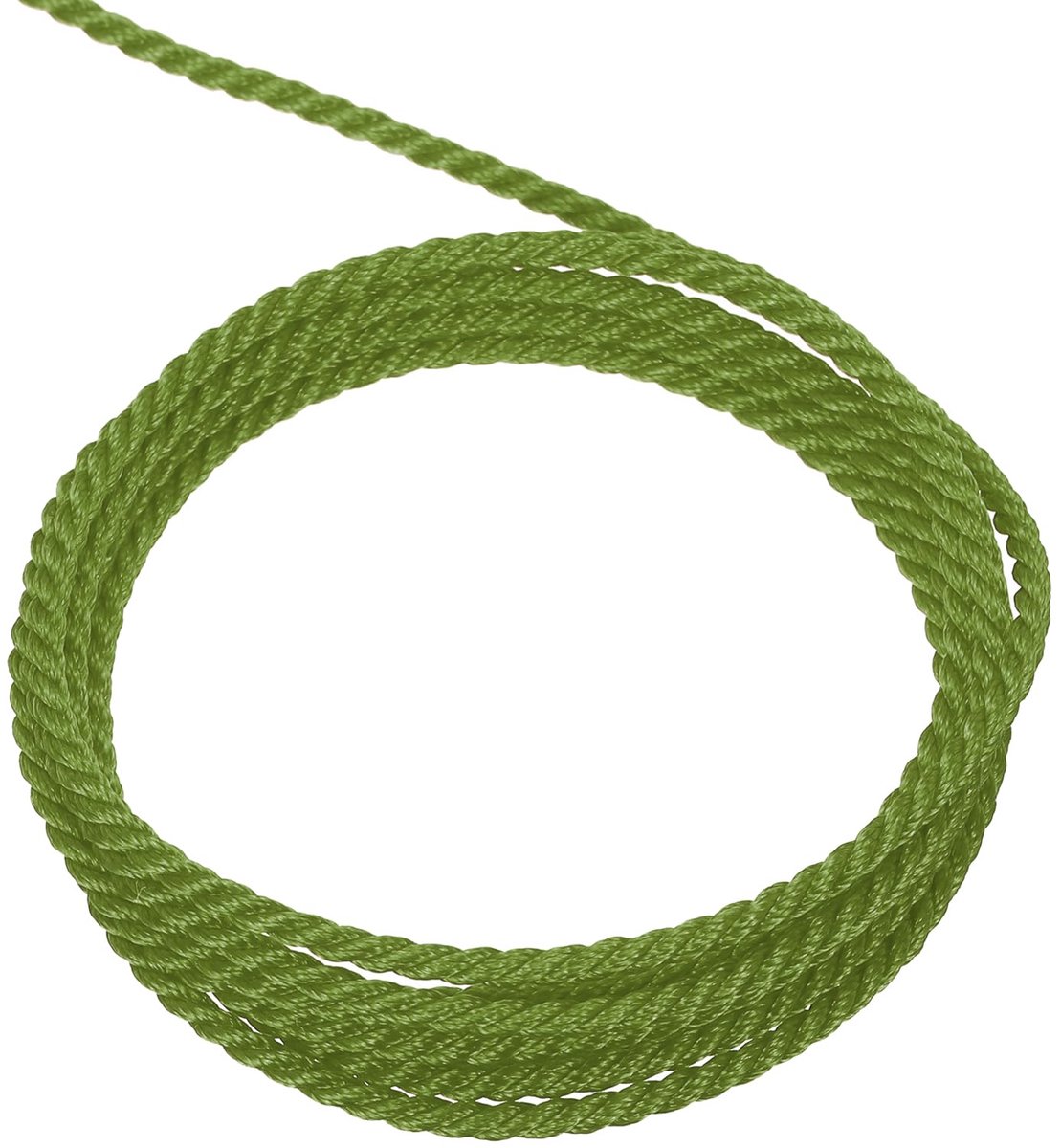 Kordelband van Polypropyleen, 1mm x 5m, Olijfgroen, 3 Strengen