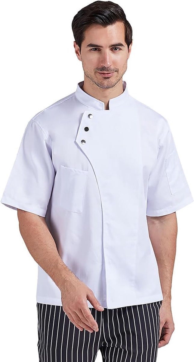 Unisex Chef Jas Heren Lange Mouw Chef Jas Restaurant Keuken Kok Uniform