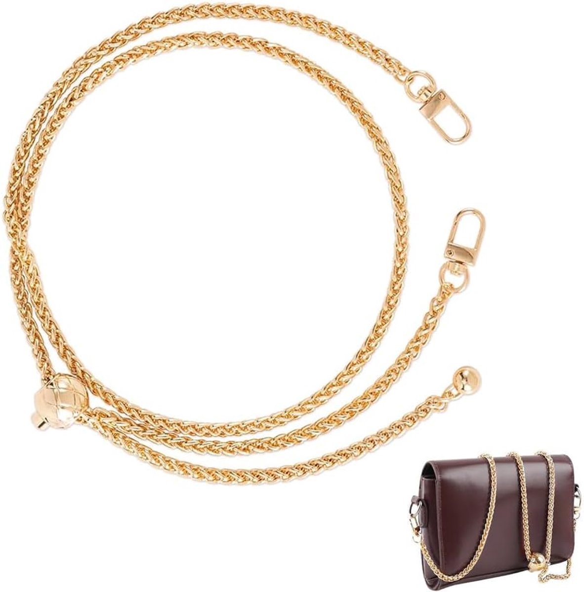 Schouderriem met Metalen Ketting