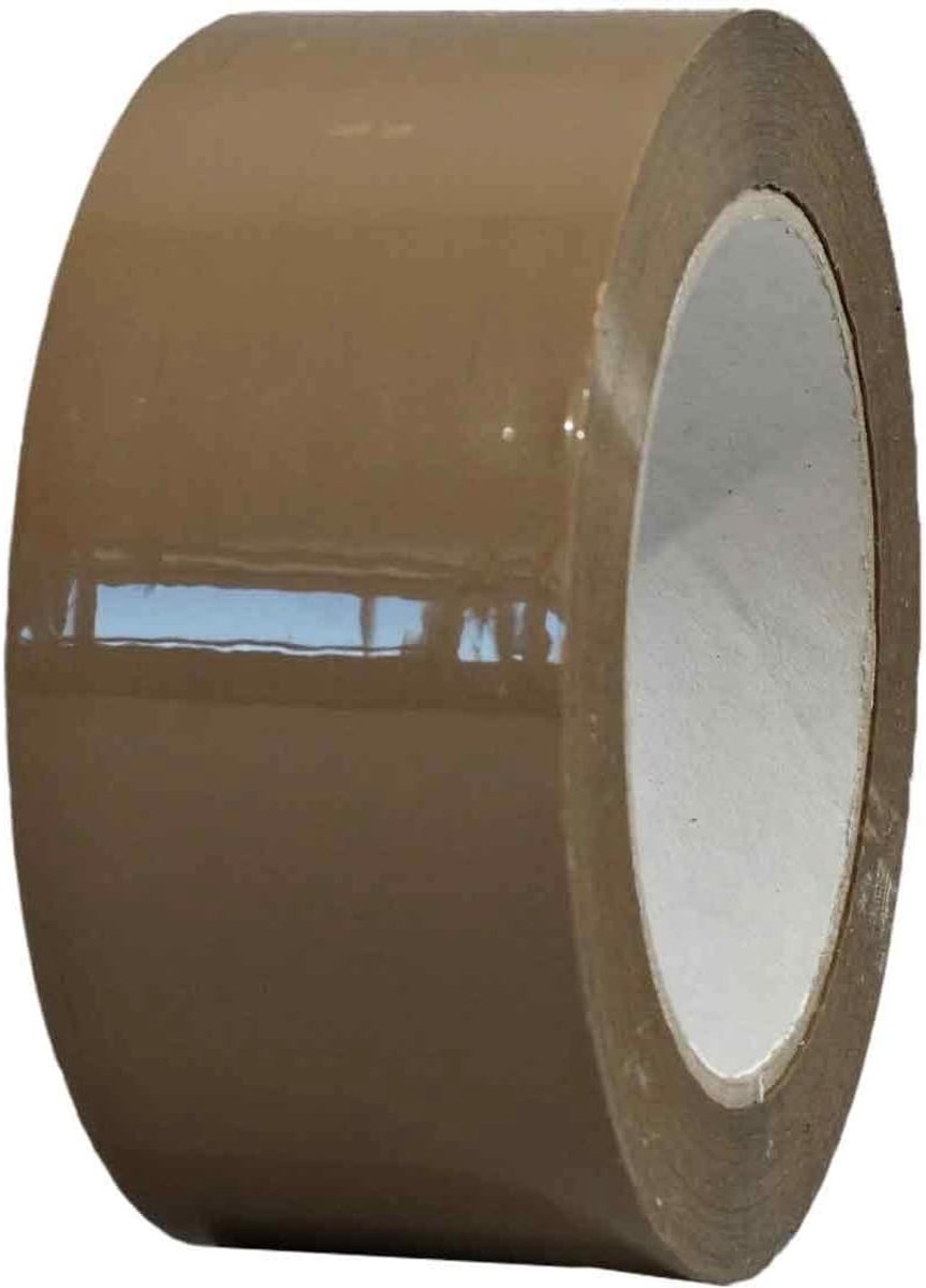 Verpakkingstape - Bruin - PP 28µ - Plakband 48 mm x 100 m - 1 rol