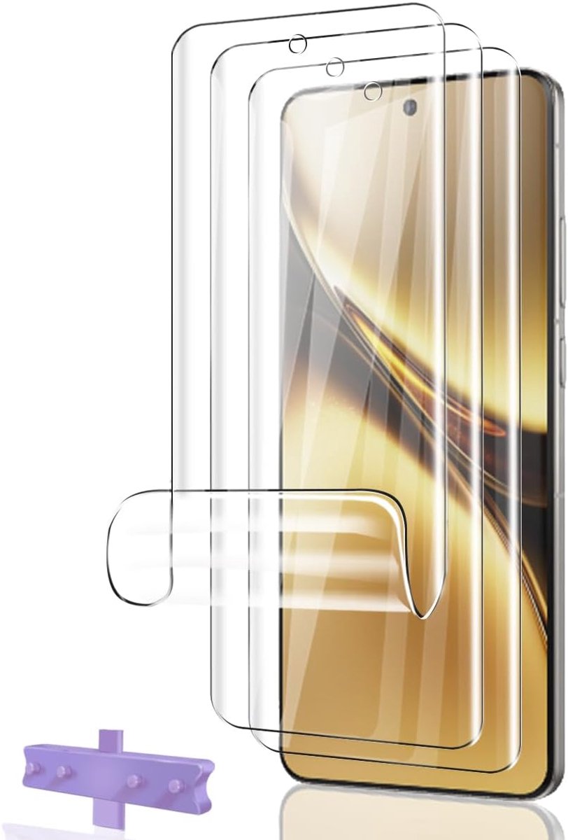 Displaybeschermfolie voor VIVO X200 Pro, TPU-folie 3 stuks, eenvoudige installatie, luchtbelvrij, krasbestendig, transparant, zacht, bescherming voor VIVO X200 Pro gehard glas