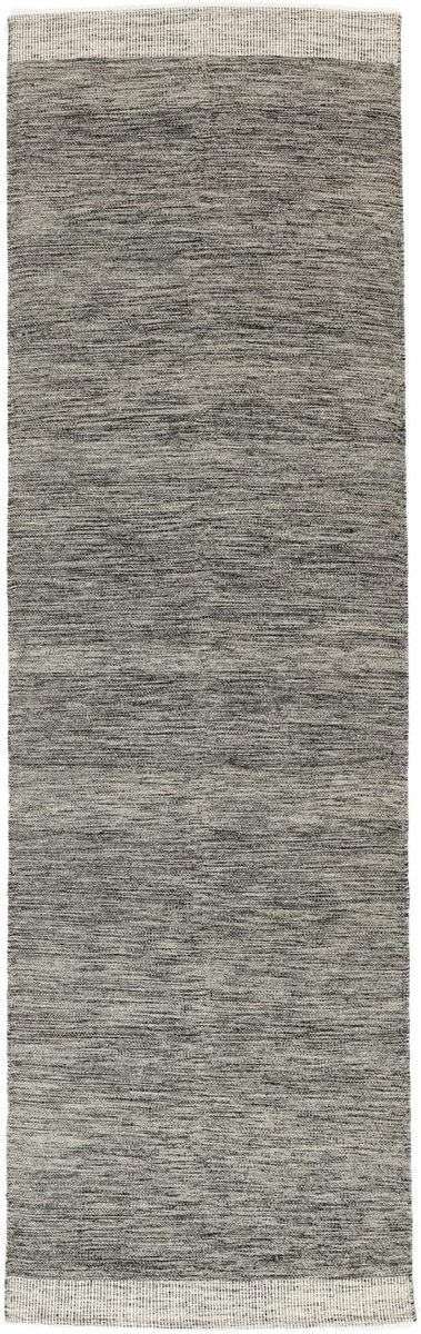Serafina Vloerkleed, 100 x 450 cm, Donker Grijs | Rechthoekig, Laagpolig, Alleen chemisch reinigen, Oeko-Tex 100, Woonkamer, Eetkamer, Slaapkamer, Hal