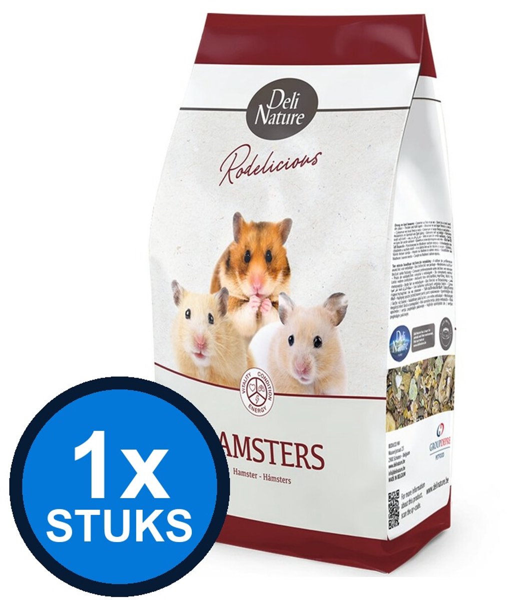 5x Deli Nature - Rodelicious dwerghamsters/muizen/gerbils 750gr