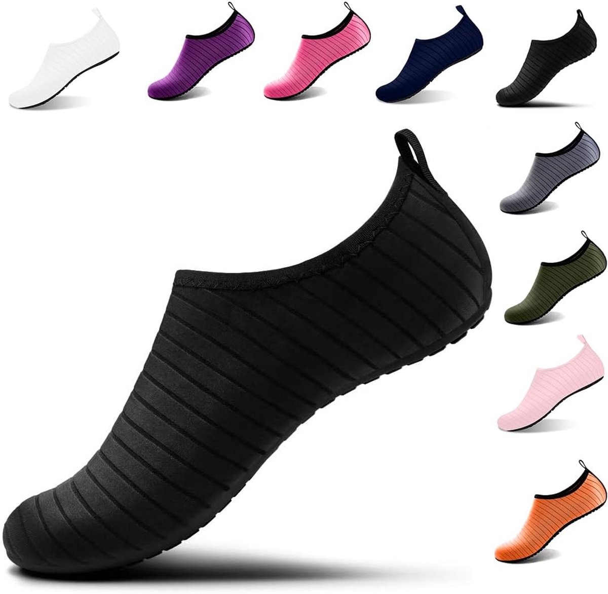 Waterschoenen, badschoenen, zwemschoenen, aquaschoenen, strandschoenen, dames en heren