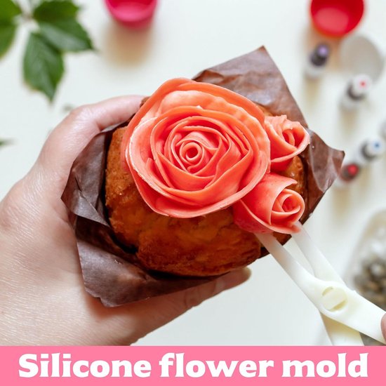 Vormen, 3 stuks, gietvormen, bloembal, siliconen gietvorm, bloemenbal, siliconen gietvorm, bloemen, kaarsvormen, pioenroos, 3D-kaarsvormen om te gieten, voor doe-het-zelf handwerk — afbeelding 2