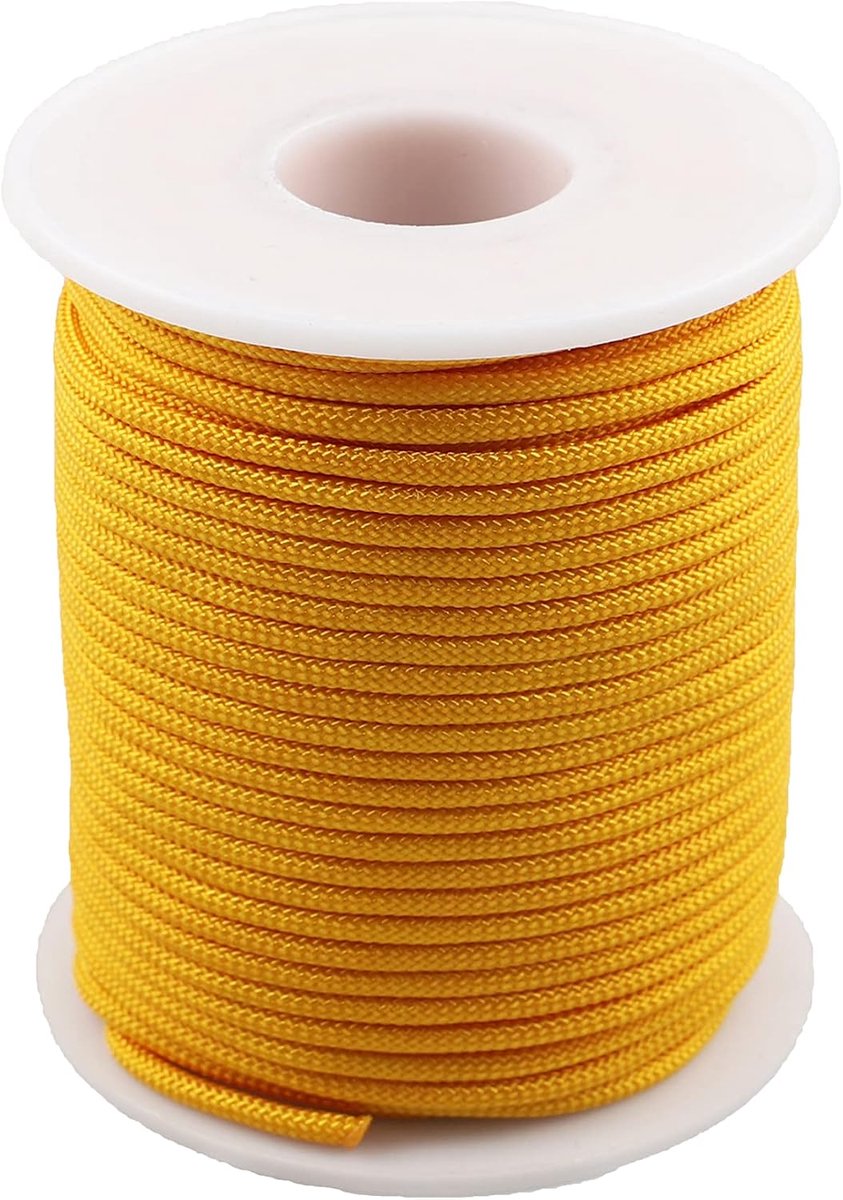 Touw Koord Draad String Voor Ketting Armband Sieraden Maken Crafting Accessoires (Gouden, 2mm-98feet)