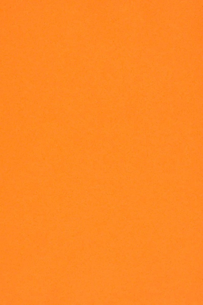 50x gekleurd knutselpapier oranje DIN A4 210x297mm 115g Sirio Color Arancio fijn papier bedrukbaar voor uitnodigingen