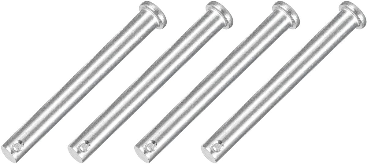 4 stuks M10 x 90 mm enkele gat bouten 304 roestvrij staal platte kop bouten voor trekhaak mechanische reparatie meubelmontage industriële apparatuur