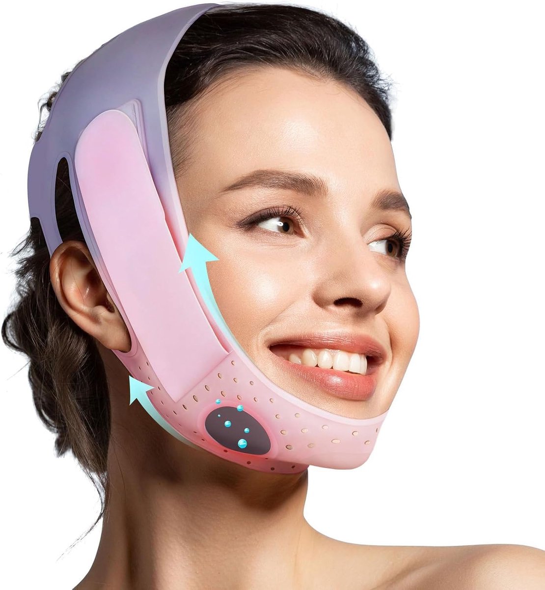 Jawline Masker, V-vorm Gezichtsmasker | Dubbele Kin Vermindering, Huidversteviging, Ademend, Gezichts Lift Band, Herbruikbaar