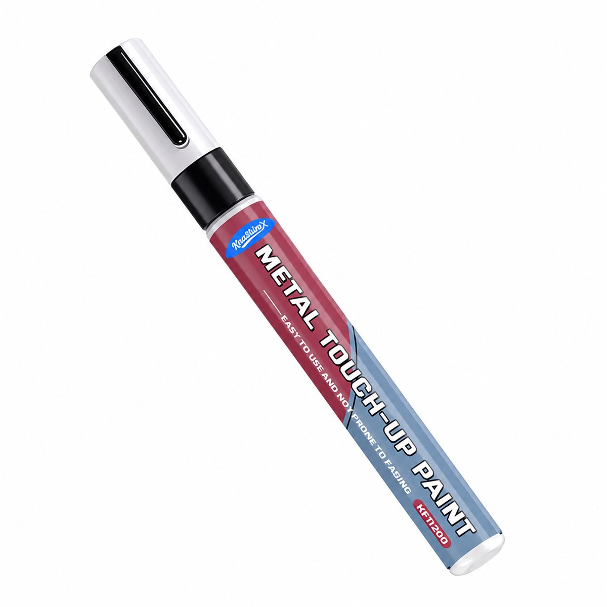 TLVX Metaal Lak Reparatiepen Zwart – Kras- en Beschadiging Herstel Zwarte Lakstift voor Kranen, Stalen Deuren, Sanitair, Auto, Fiets, Fat bike, Motor en overige Metalen Oppervlakken – Metaal Touch-Up Pen Black – 1 stuks
