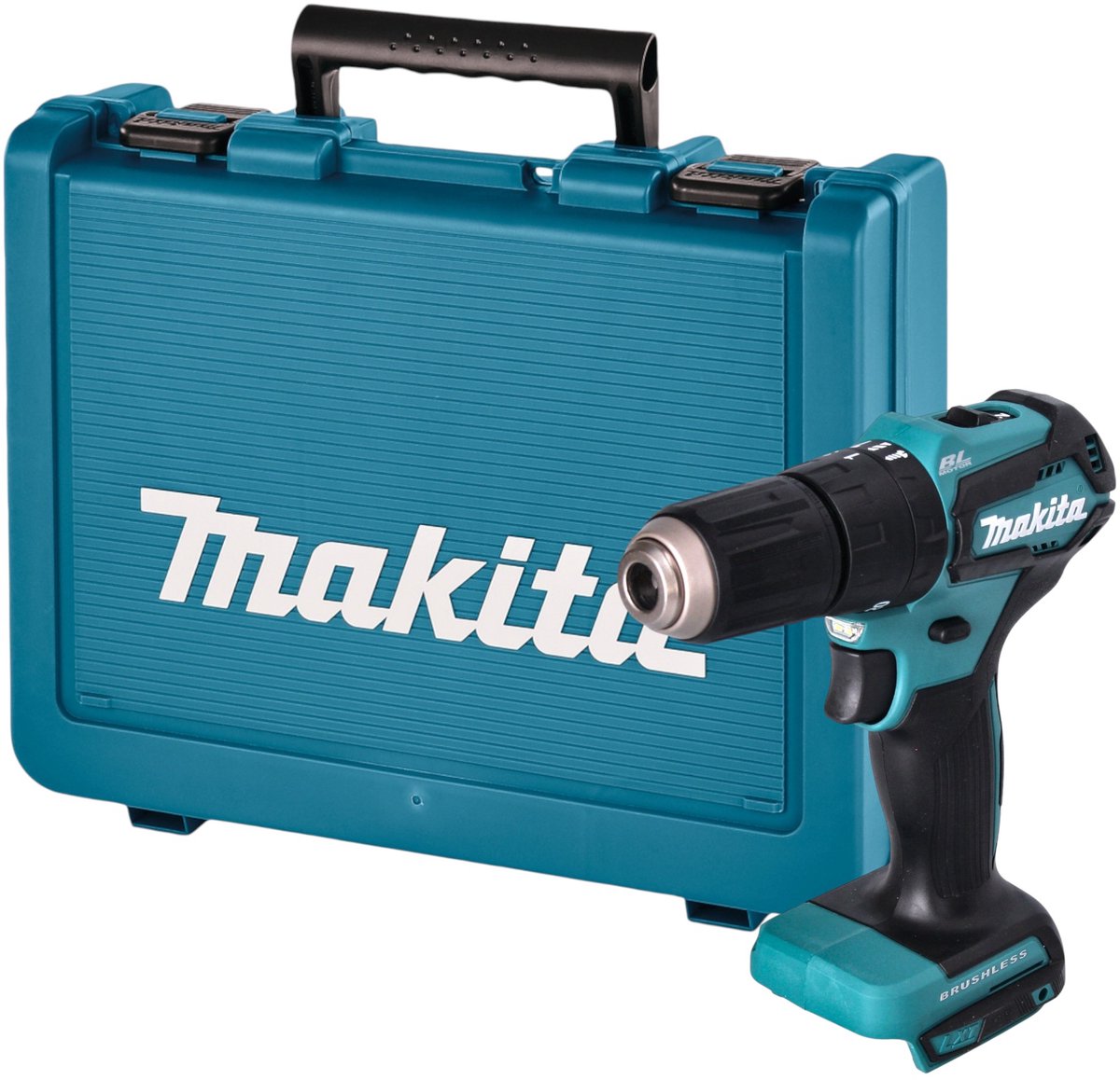 Makita DHP 483 ZE accu-klopboormachine 18 V 40 Nm borstelloos + koffer - zonder accu, zonder oplader