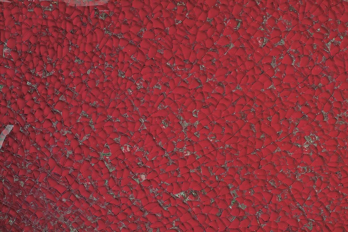 Mosaic plaat van glas in bordeaux, 15 x 0,5 x 27 cm