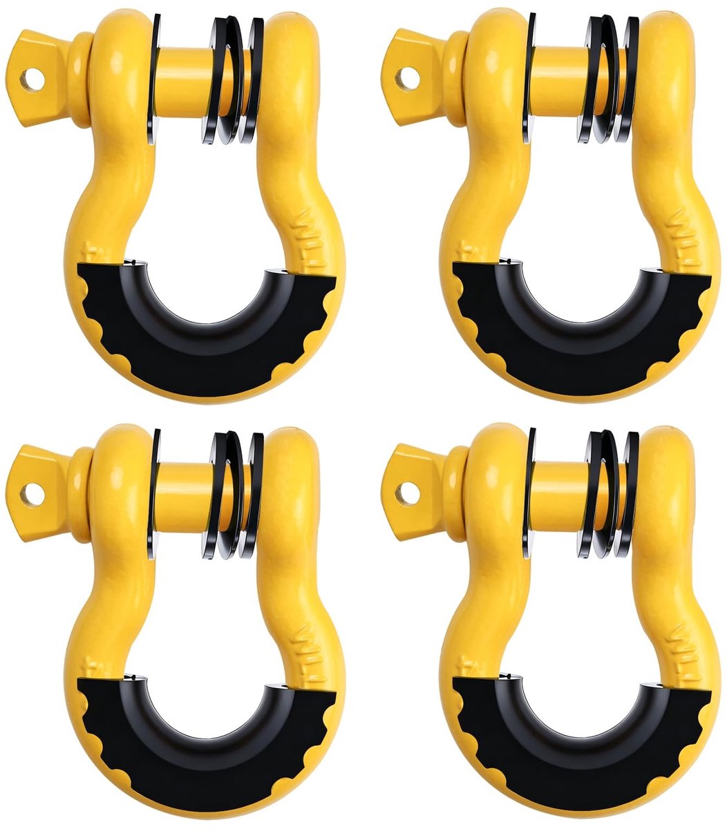 SolidKeus - Set van 4 Heavy Duty D-Ringen voor Towing