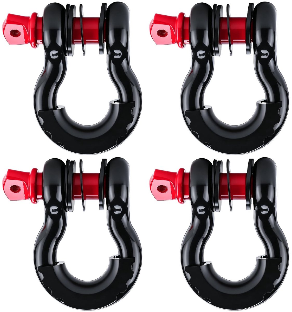 SolidKeus - Set van 4 Heavy Duty D-Ringen voor Towing