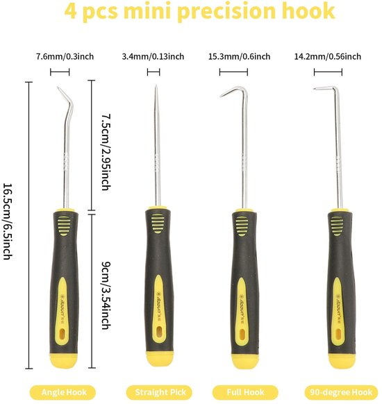 SolidKeus - Set van 8 Circlips Pliers voor Verwijderen en Installeren van Solidkeus — afbeelding 4