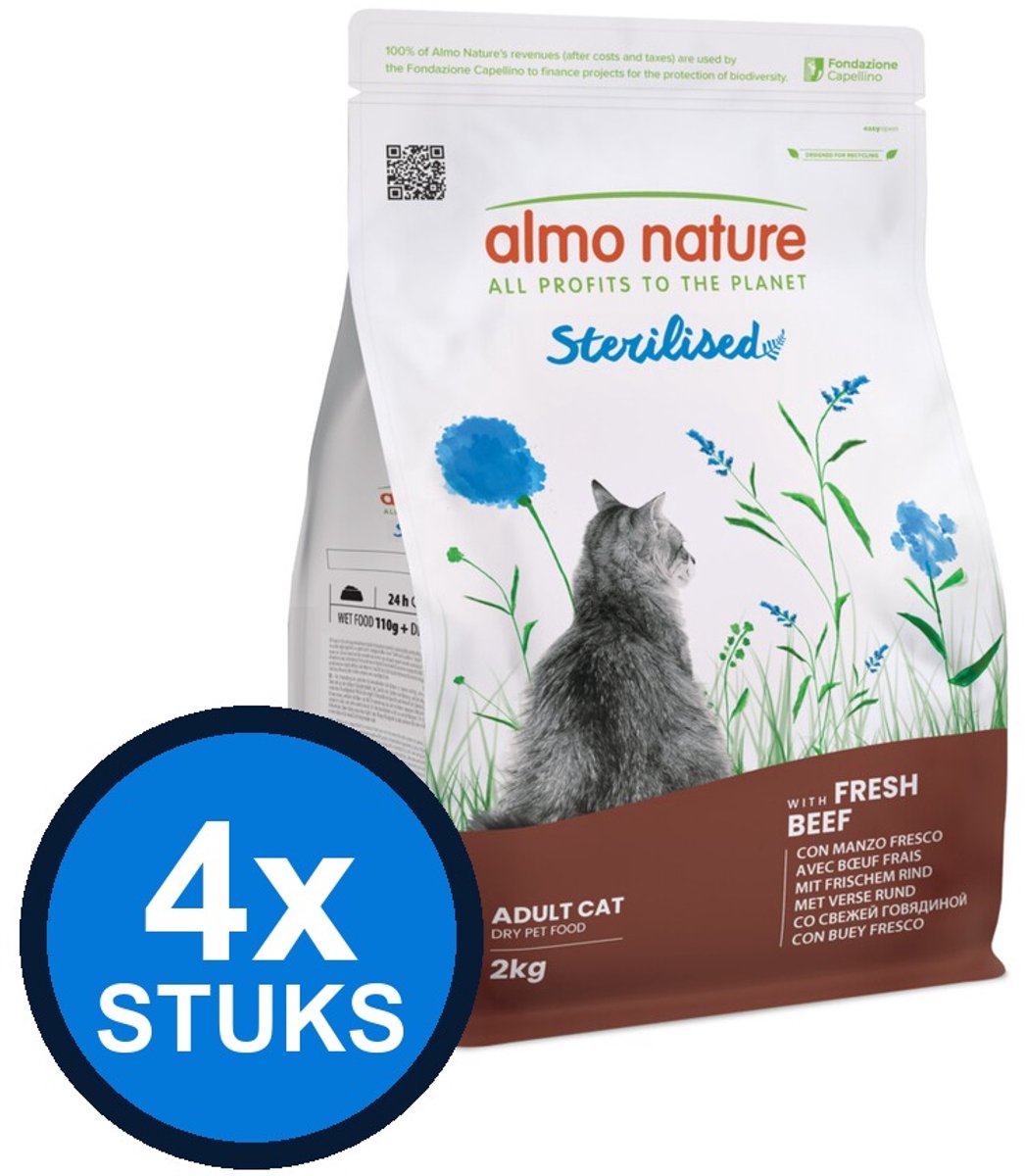Almo Nature Almo Nature Functional cat sterilised zalm 2kg