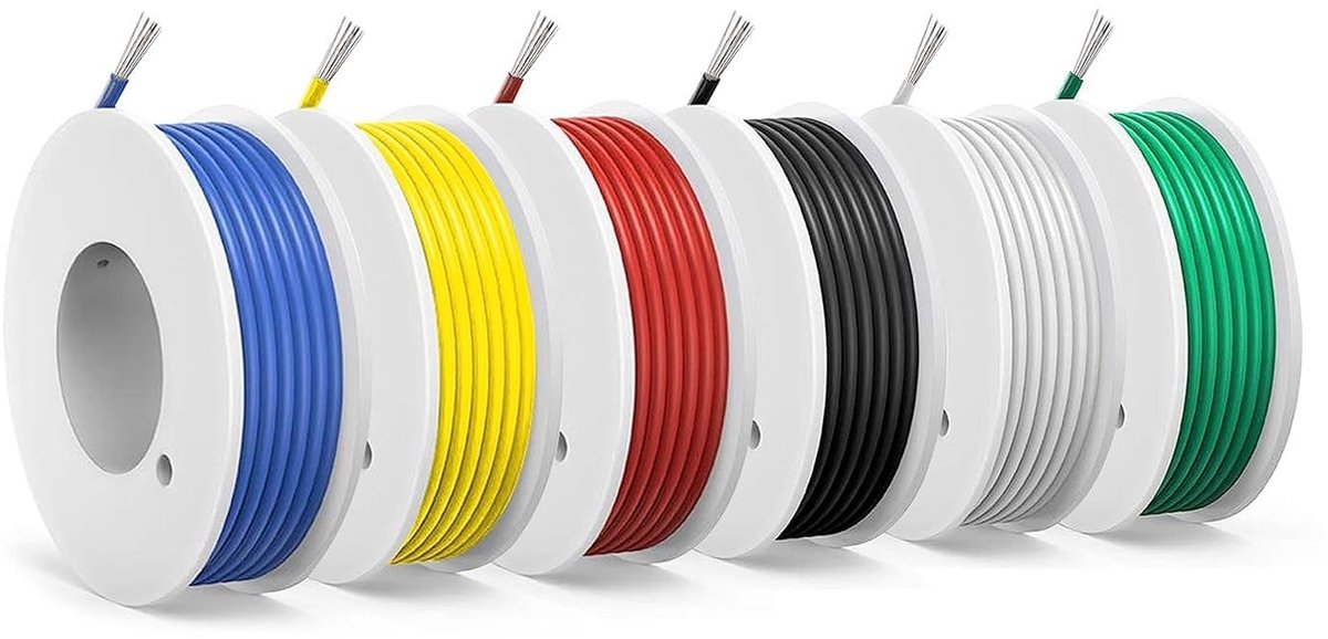 Omgoods - 0.15mm² Silicone Elektrische Kabel 26 AWG 6 Meter 6 Kleuren