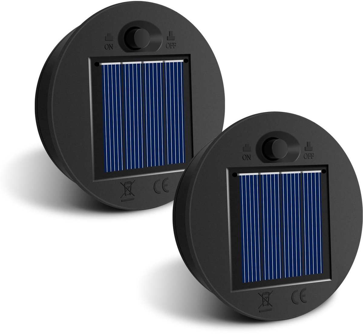 Omgoods - Vervangende Zonnepaneel voor Solar Lampen, 2 Stuks