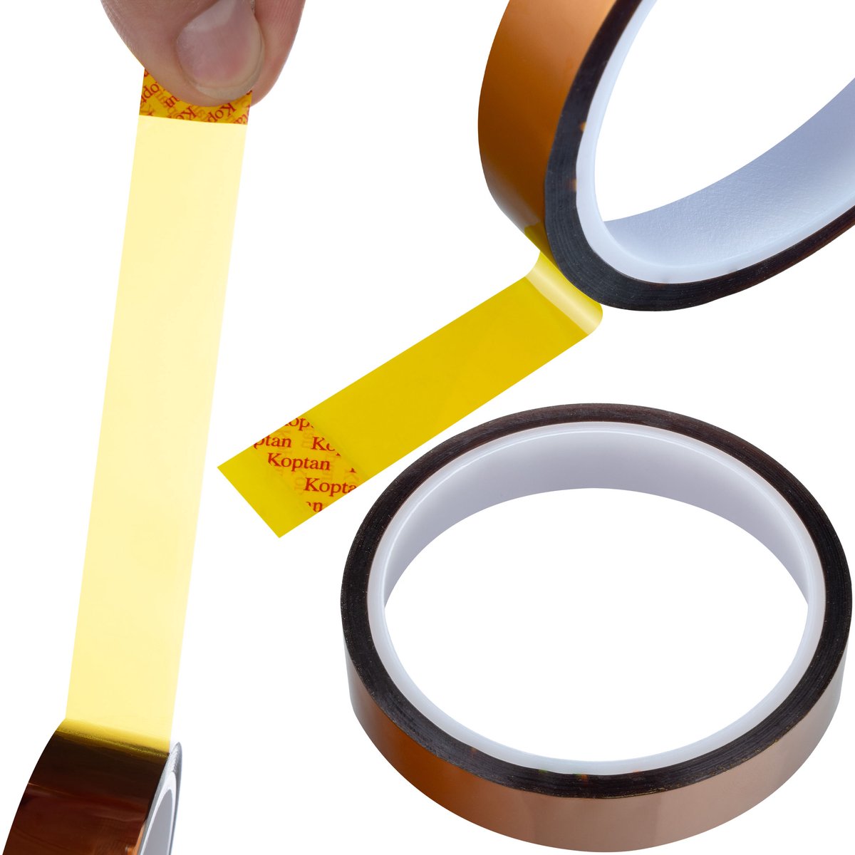 Rosfix Kapton Tape Isolatietape - Hoge Temperatuurbestendigheid - 8 mm X 0,05 mm X 30 m