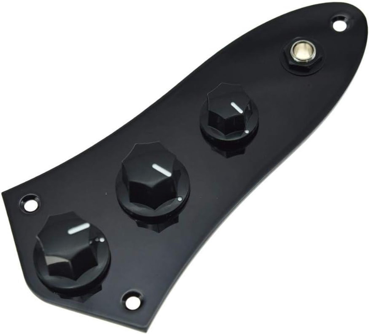 Loaded Control Plate Voorbedrade Controleplaat met Kabelboom voor FD Electric Jazz Bass J Bass Zwart