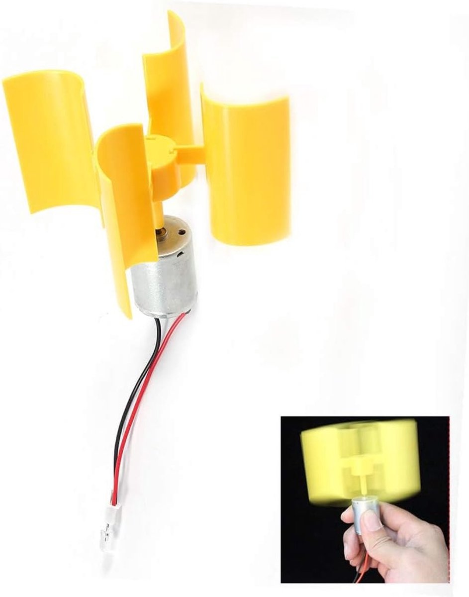 Verticale set, windturbine 0,55 W, 5,5 m/s, montagetechniek, educatief model