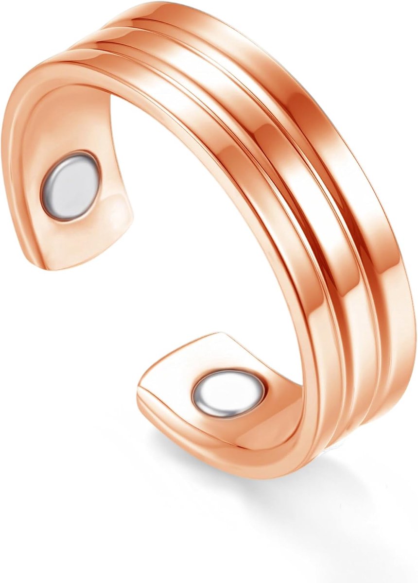 Ringen met ultrasterke magneten, open verstelbare magnetische ringen, modieuze slang & blad & hart & lijn & Viking-vingerringen voor vrouwen, cadeau voor