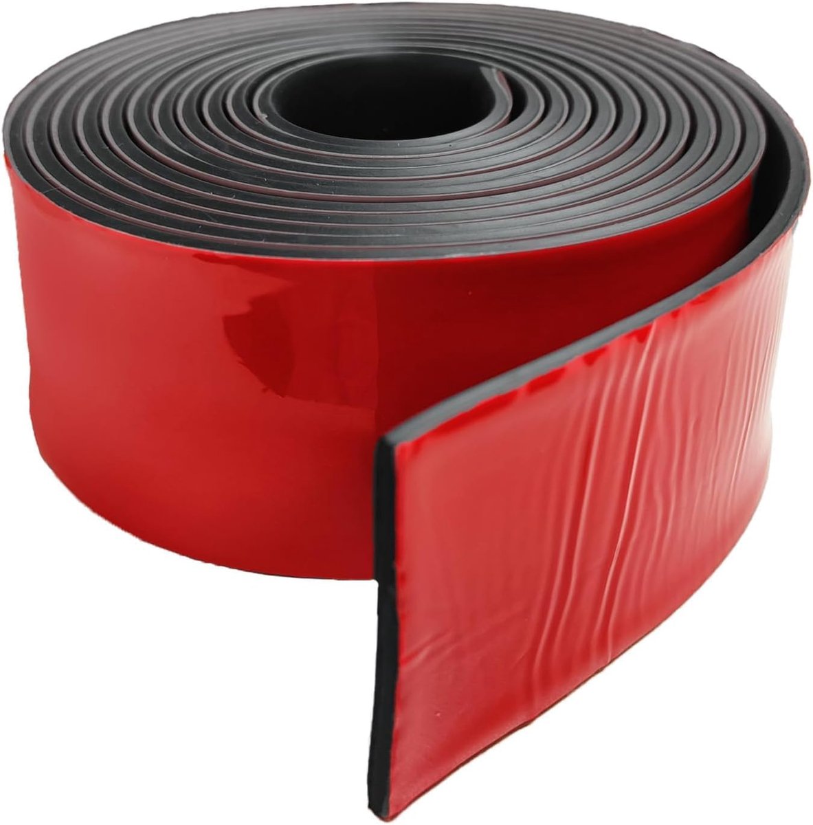 Rubberen band, 50 mm x 1,5 mm x 6 m, zelfklevend rubber, antislip rubber voor voegen, vloerbescherming, etalage, afdekplaat