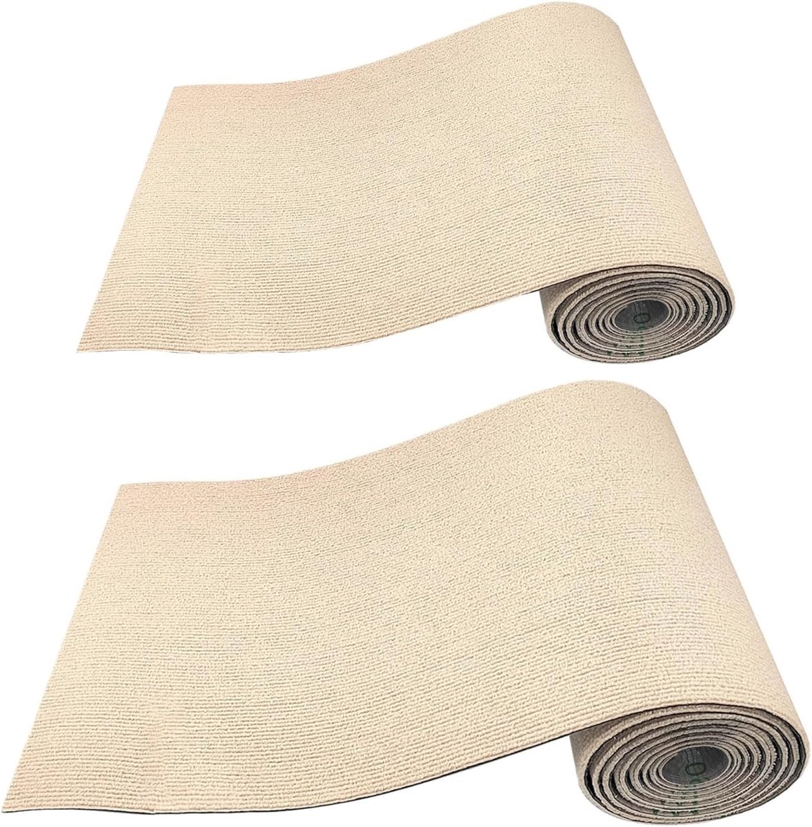 200 x 40 cm snijdbare zelfklevende krabmat voor katten, krabtapijt voor katten, vervangende mat voor kattenboom, kattentoren (beige, 2 stuks)