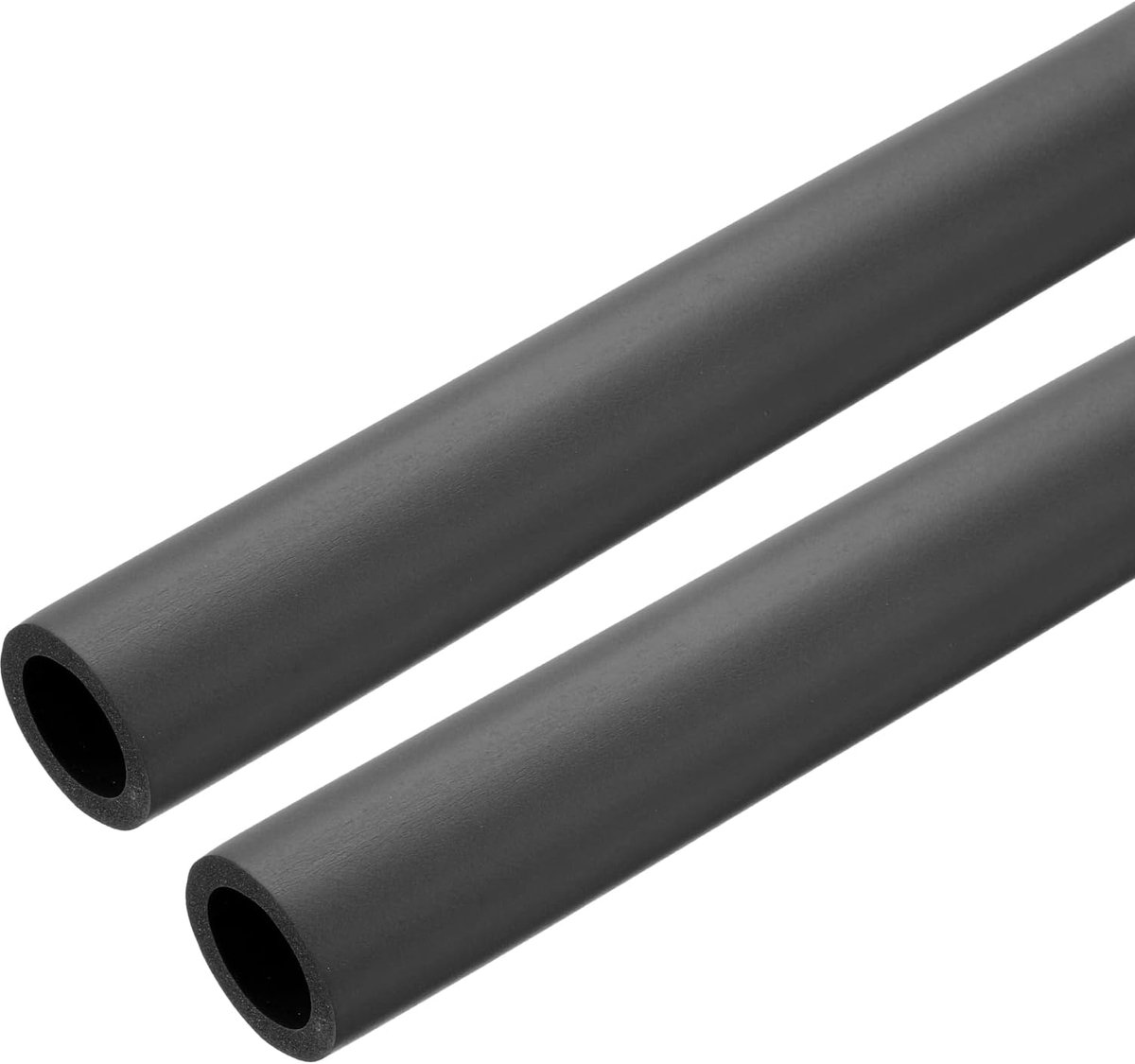 Buisisolatieslang, 2 stuks, 1 inch (25 mm) ID 1 5/16 inch (34 mm) OD-schuimslang voor gripondersteuning, zwart