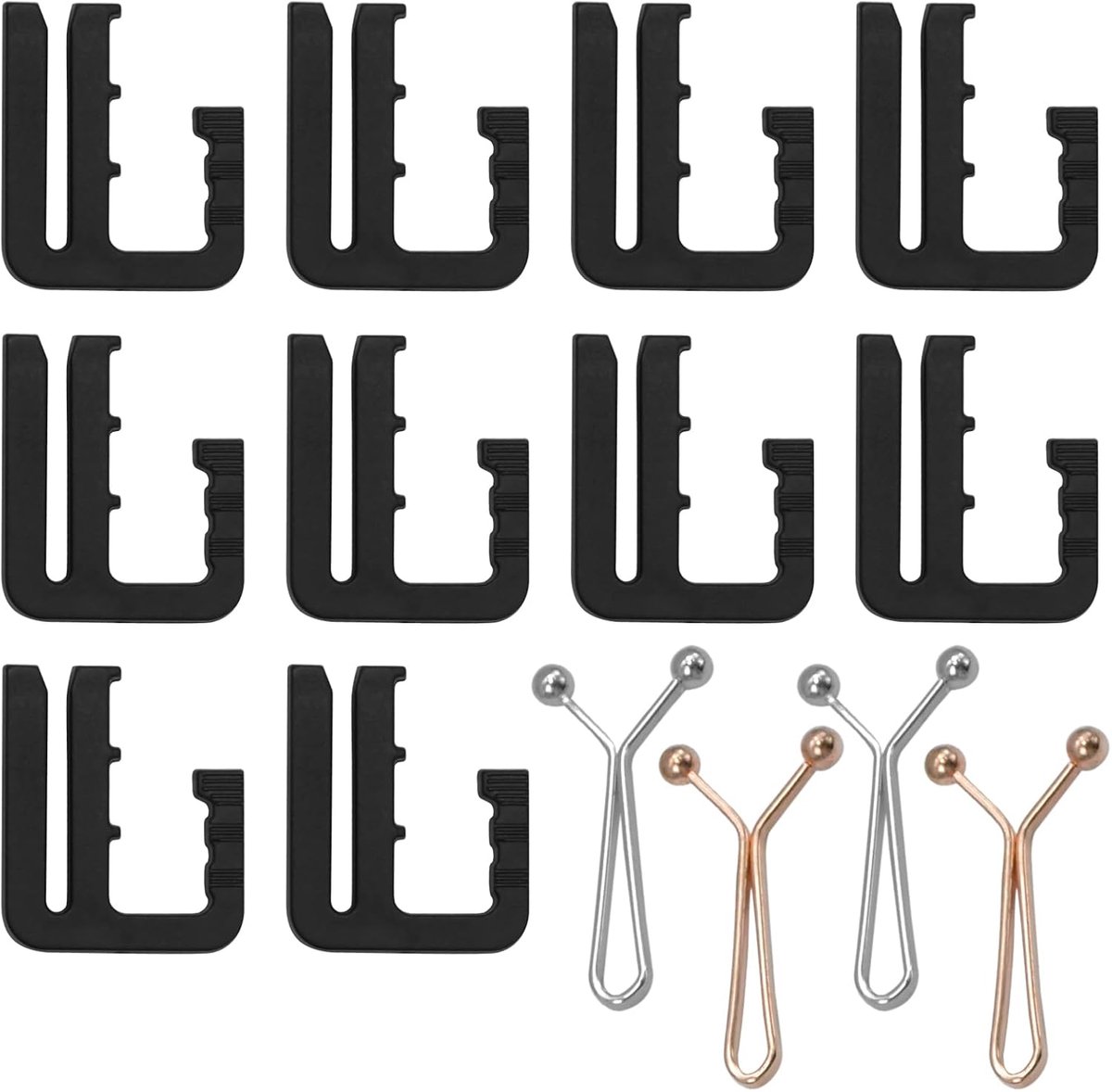10 stuks broek-instelclips, verstelbare riemgespen zonder spijkers, broekverlengingsknopen, taille-instelknopen, verstelbare taille-elasticiteitsknopen voor Ro