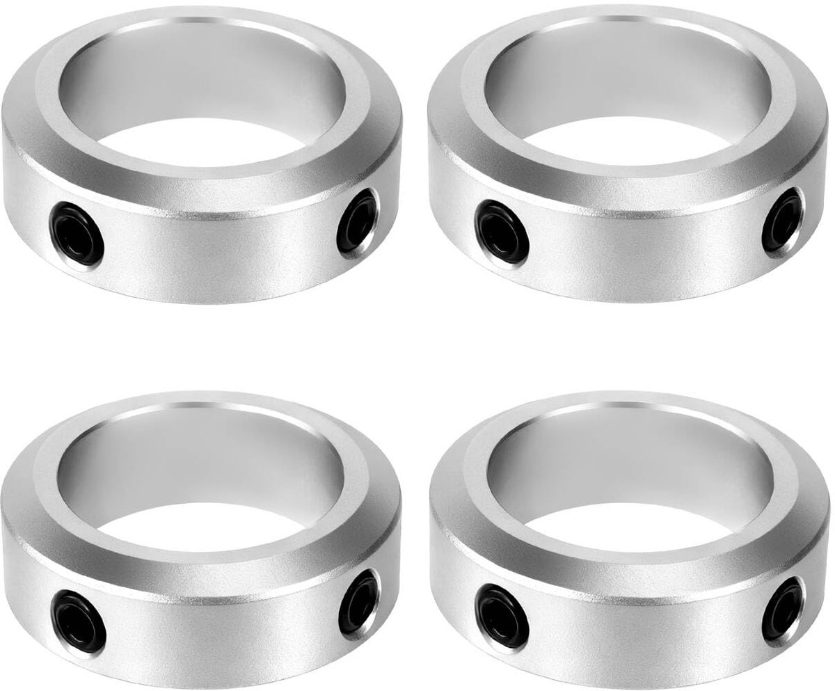 4 stuks instelringen, diepteaanslag asstopper, boomklem, legering, 17 mm, boring 32 mm OD, 10 mm breedte voor wiel, kruiwagen, brug, versnellingsbak, CNC