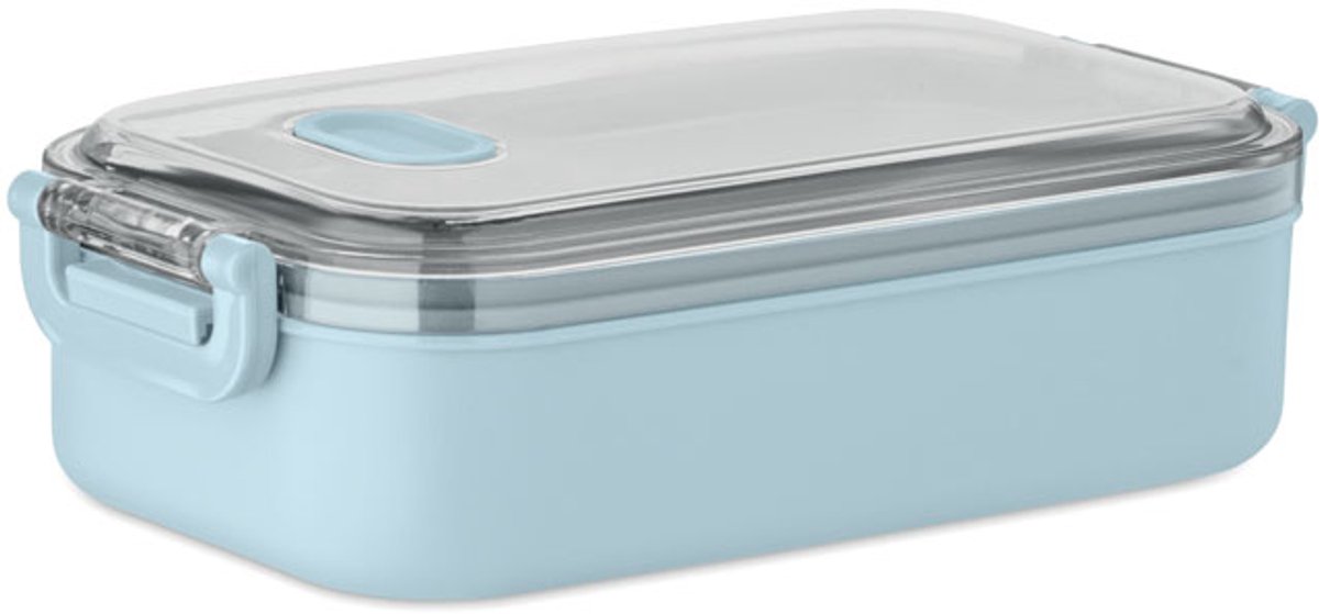Lunchbox van PP met een extra binnenlaag van gerecycled roestvrij staal Licht Blauw