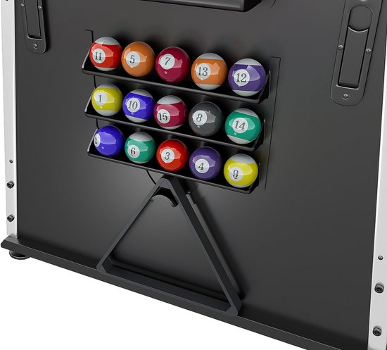 Vente-unique Draaibare 4-in-1 multifunctionele speeltafel - B203 x D111,5 x H81,3 cm - Mat zwart - SEBASTIAN van Vente-unique — afbeelding 2
