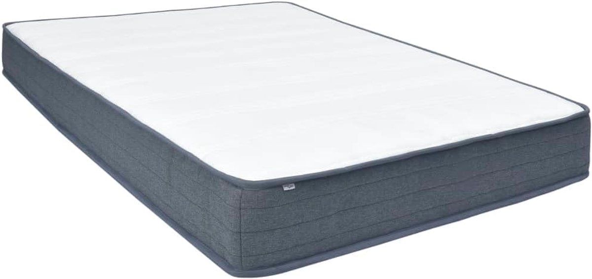 Pocketveringmatras 200x160x20 cm | Gemiddelde hardheid, schokabsorberend, drukontlastend, voor zware gewichten