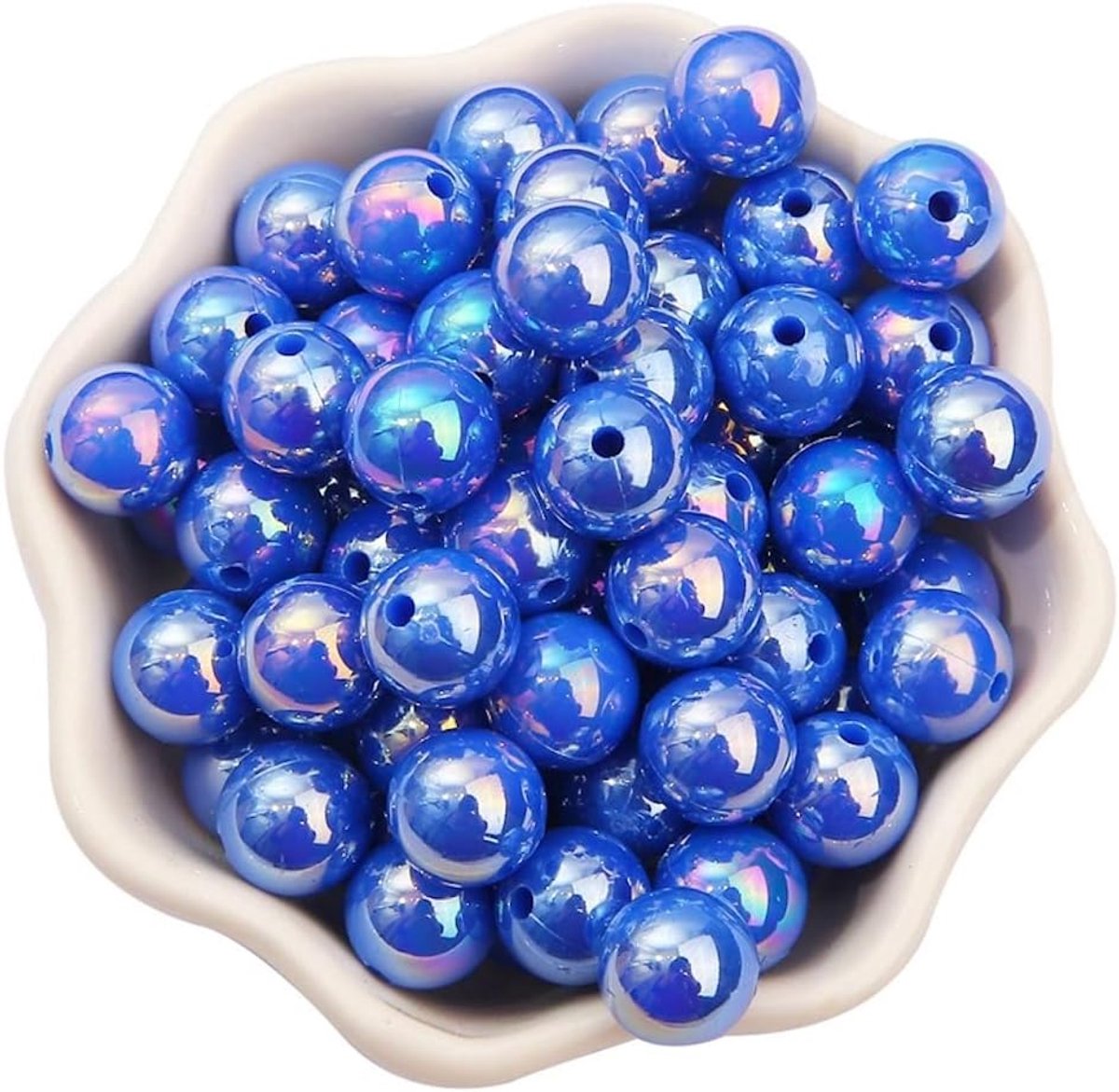 Kralen, acrylkralen met gat, kleurrijke ronde knutselkralen, kunstkralen om te rijgen, losse kralen, ondoorzichtige kralen voor doe-het-zelf sieraden maken, kleding