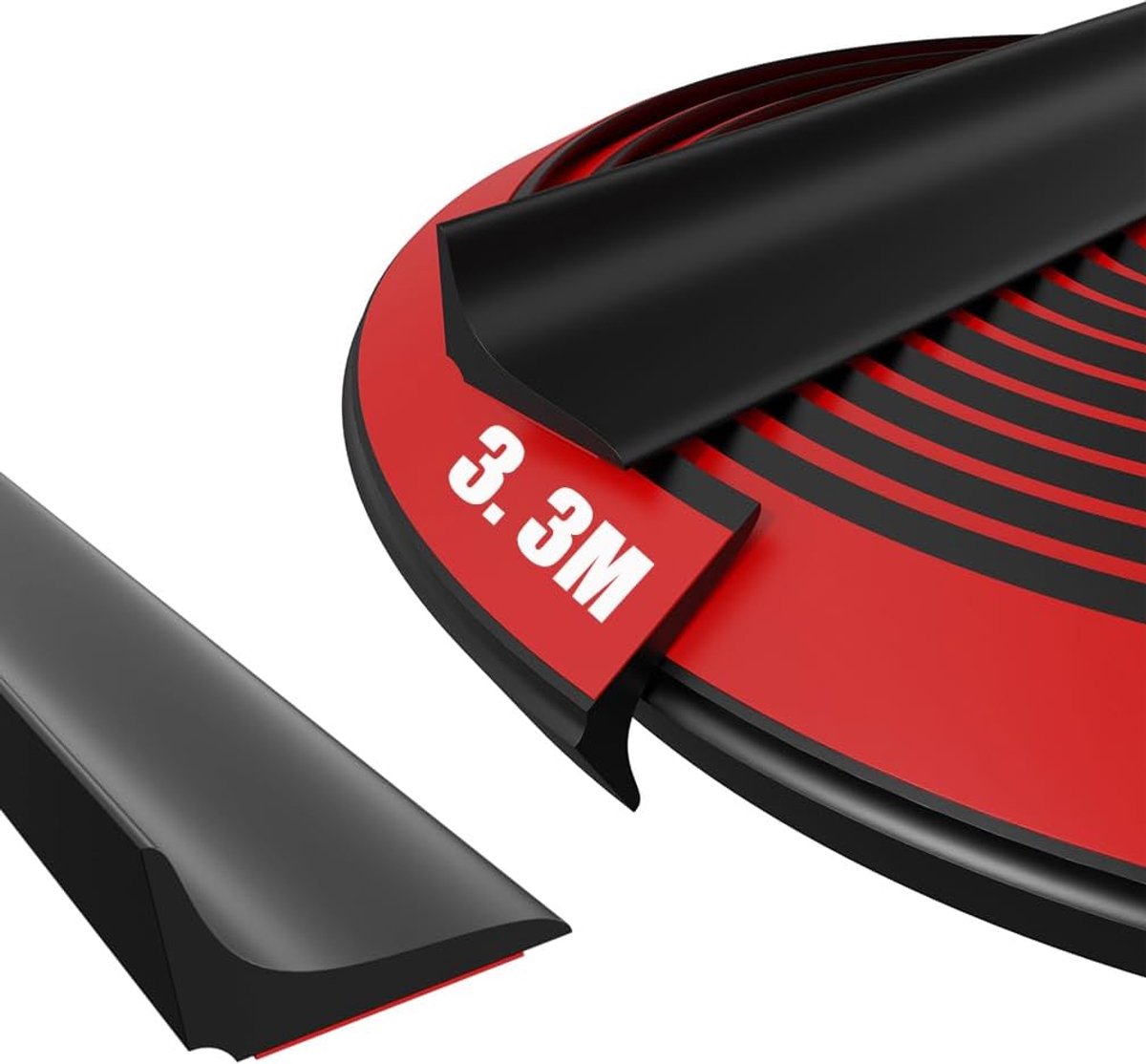 Dichtleiste voor Keukenwerkblad (zwart, 1.5 cm*2.5 cm*330 cm)